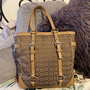 COACH| tan tote